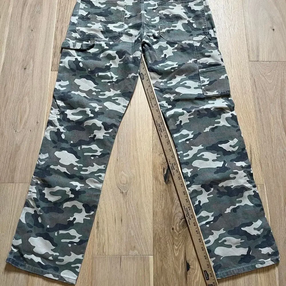 Camo Denim Cargo Streetwear! Berkeley Jensen Cotton Pants Size 36 x 34